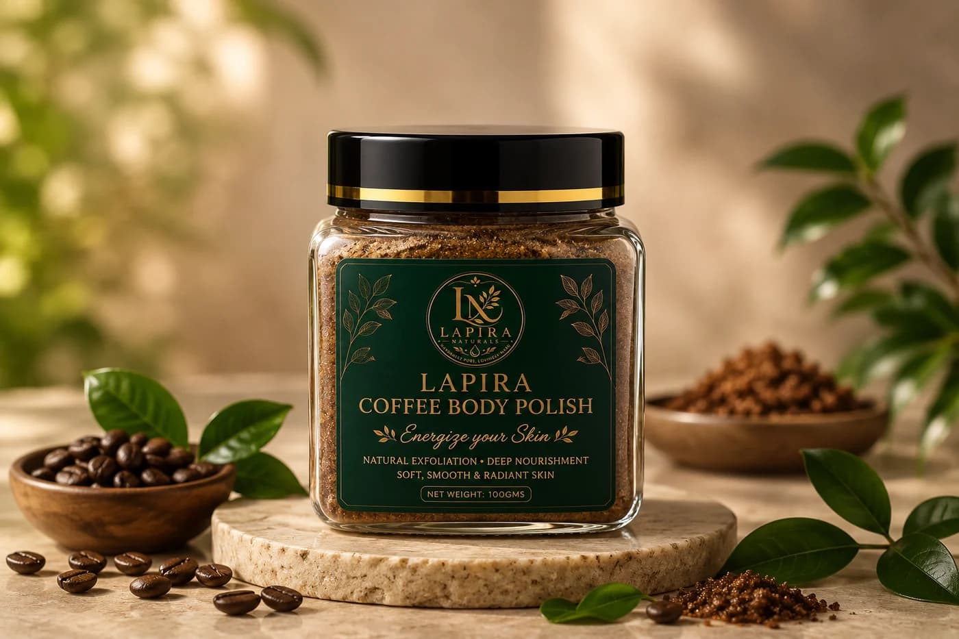 Lapira Coffee Body Polish — Coffee Body Scrub